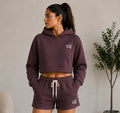 Womens Essential Cropped Hoodie