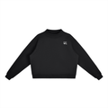 Essential Fleece Mock-Neck Crew Sweatshirt