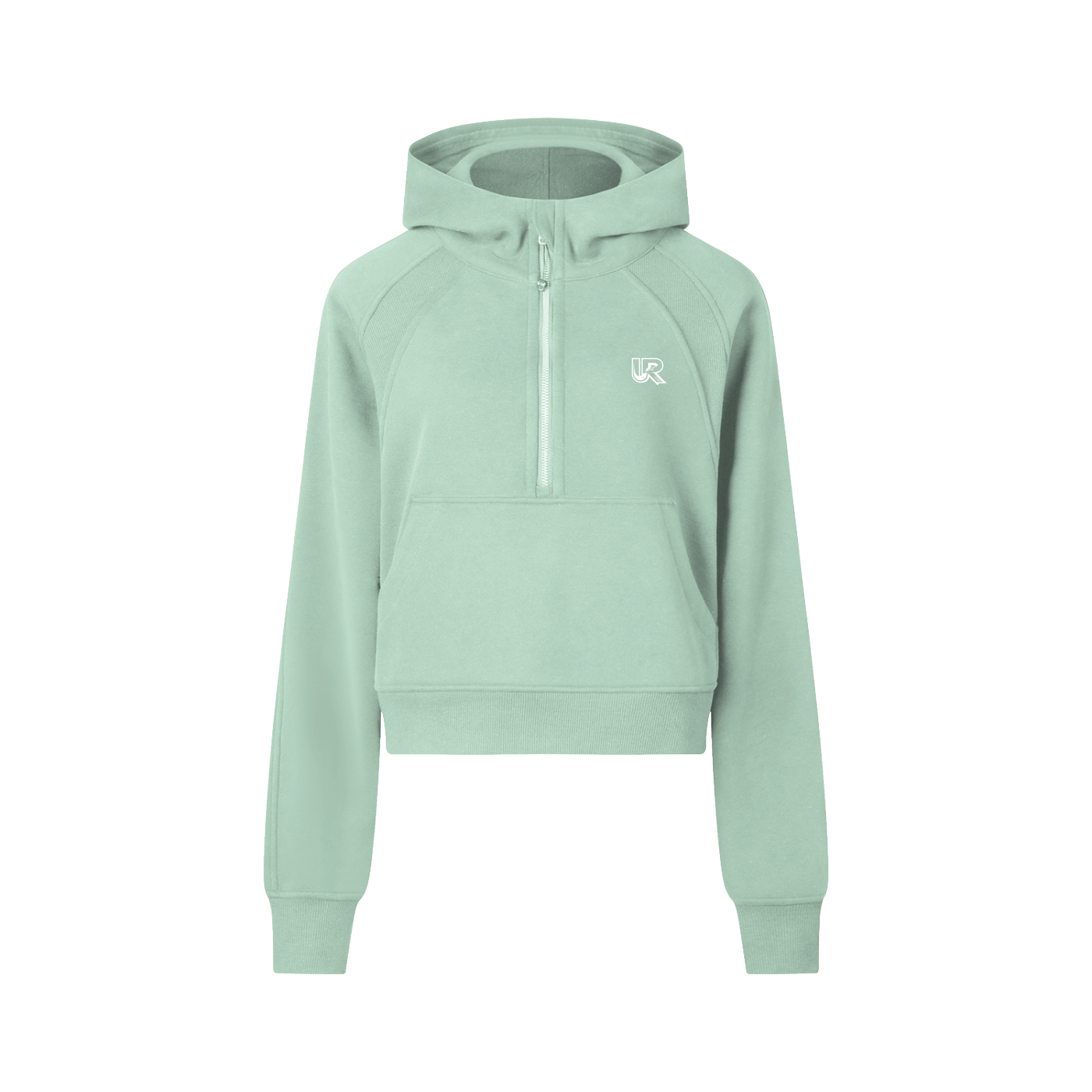 Women's Cropped Half-Zip Hoodie